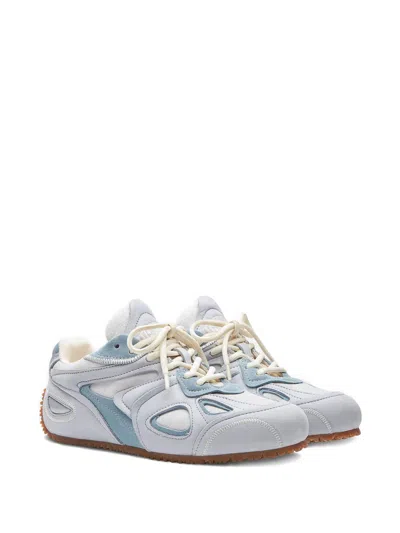Axel Arigato Slow Runner Perforated Suede Sneakers In White