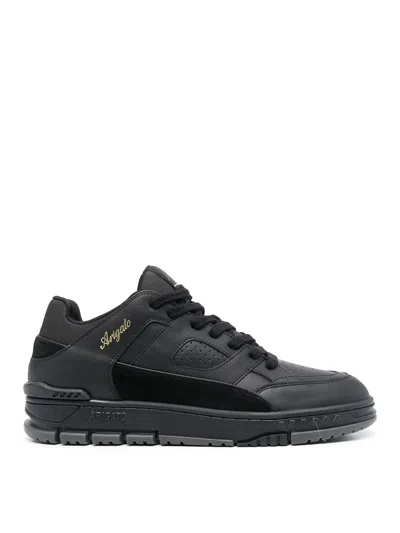 Axel Arigato Low-top Sneakers With Suede Accents And Gold Branding In Black