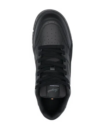 Axel Arigato Low-top Sneakers With Suede Accents And Gold Branding In Black