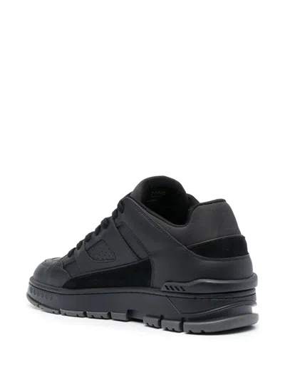 Axel Arigato Low-top Sneakers With Suede Accents And Gold Branding In Black