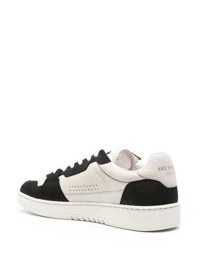Axel Arigato Dice Lo Black And Beige Two-tone Sneakers In Calf Leather Man In Multi