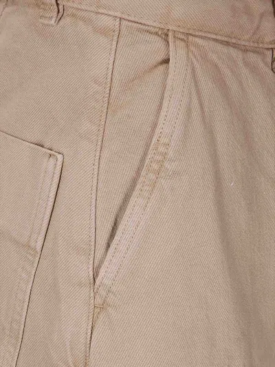 Studio Nicholson Chalco Wide Leg Denim Jeans In Brown