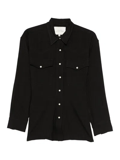 Studio Nicholson Buttoned Pocket Shirt In Black