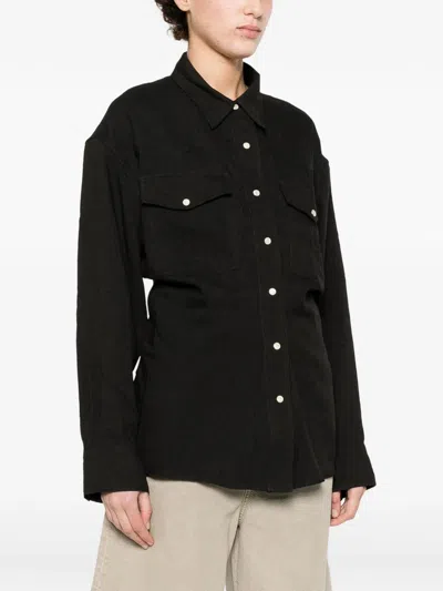 Studio Nicholson Buttoned Pocket Shirt In Black