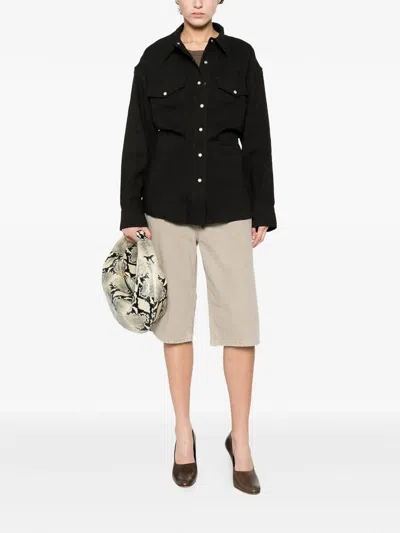 Studio Nicholson Buttoned Pocket Shirt In Black