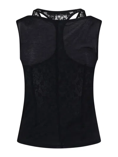 Our Legacy Swim Layered-effect Cotton-blend Tank In Black