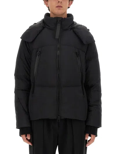Jg1 Oversized Jacket With High Collar In Blue