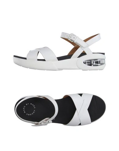 Shop Marc By Marc Jacobs Sandals In White