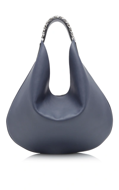 Givenchy Infinity Medium Leather Hobo Bag In Night Blue