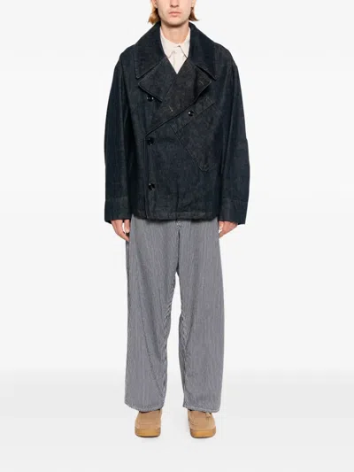 Orslow 30's Hickory Painter Trousers In Blue