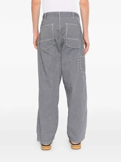 Orslow 30's Hickory Painter Trousers In Blue