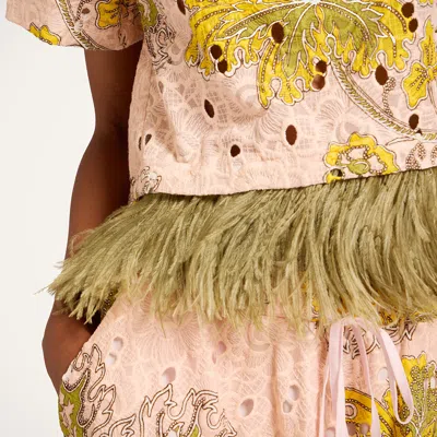 La Doublej Drawstring Skirt In Pink