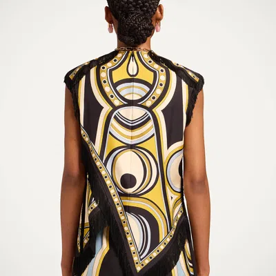 La Doublej Scarf Top In Multi