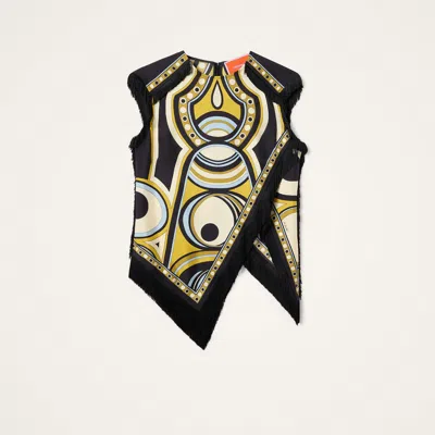 La Doublej Scarf Top In Multi