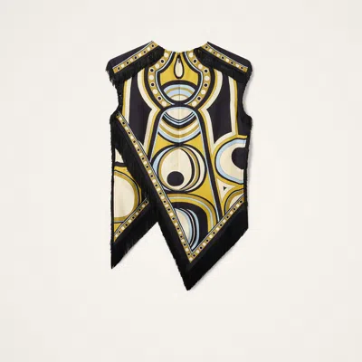 La Doublej Scarf Top In Multi