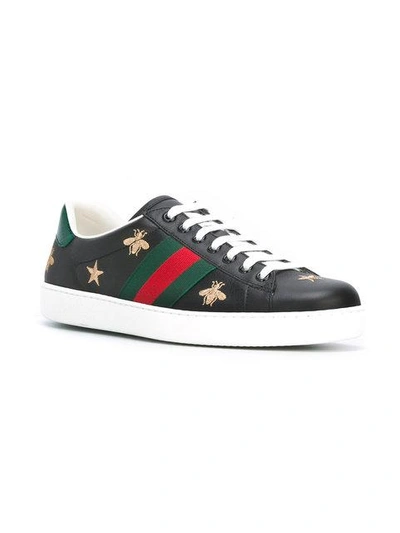 Shop Gucci Ace Embroidered Sneakers