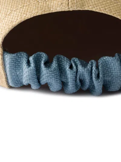 Prada Canvas Cap In Brown