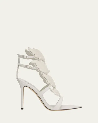 Giuseppe Zanotti 105mm New Cruel Leather Sandals In White