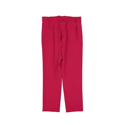 Herno Multicolor Elastane Pants In Burgundy
