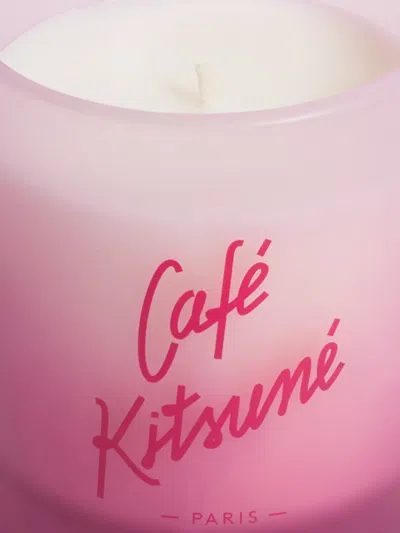 Café Kitsuné 로고 캔들 In Pink