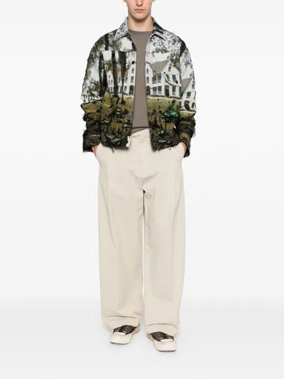 Junya Watanabe Men's Printed Jacket In Multi