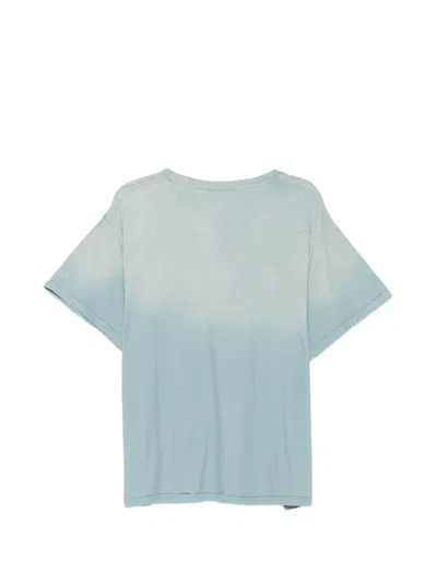 Found Distressed Pocket T-shirt In Blue