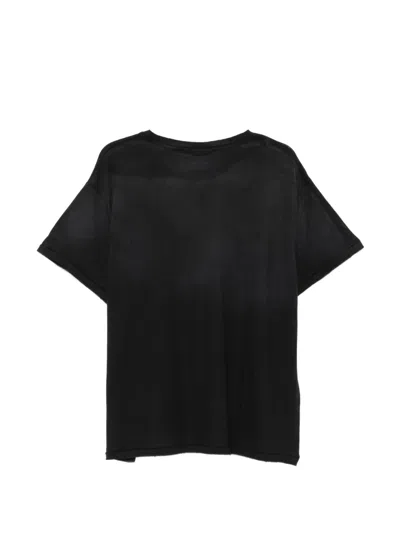 Found Distressed-effect Pocket T-shirt In Black