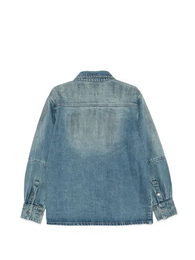 Found Distressed-effect Denim Jacket In Blue