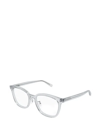 Saint Laurent 스퀘어 프레임 안경 In White