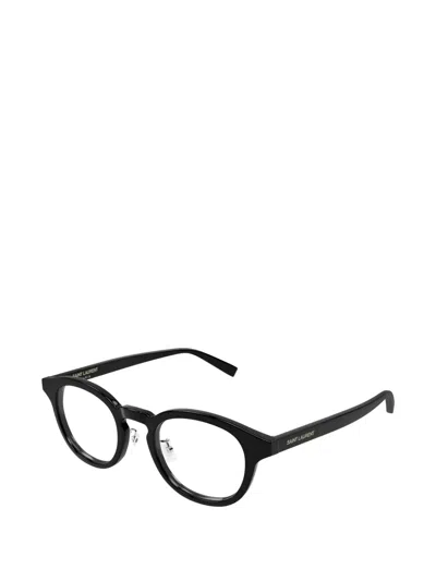 Saint Laurent 라운드 프레임 안경 In Black