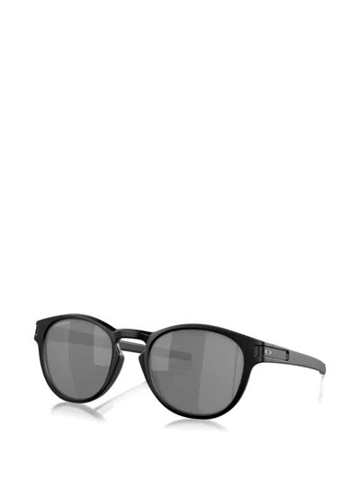 Oakley 래치™ 라운드 프레임 선글라스 In Black