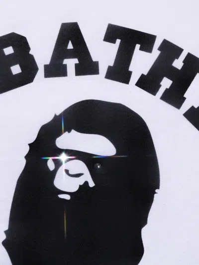 A Bathing Ape Logo-print T-shirt In White