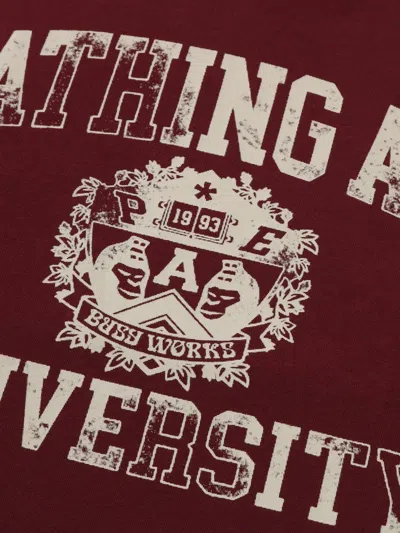 A Bathing Ape Logo-print T-shirt In Brown