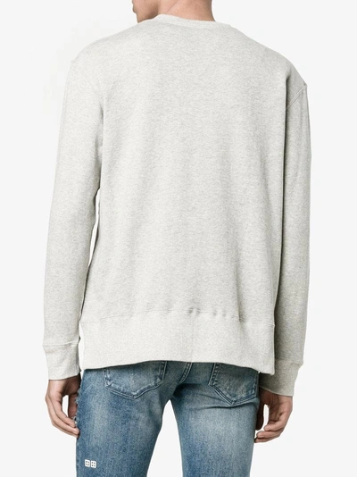 Shop Miharayasuhiro Maison Mihara Yasuhiro Painted Sweatshirt In Grey