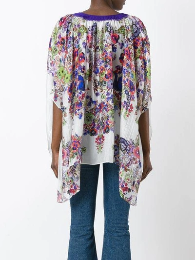 Shop Roberto Cavalli V-neck Handkerchief Tunic