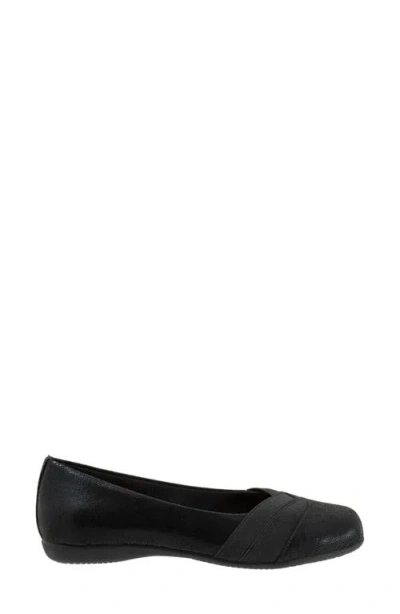 Trotters Stella Flat In Black