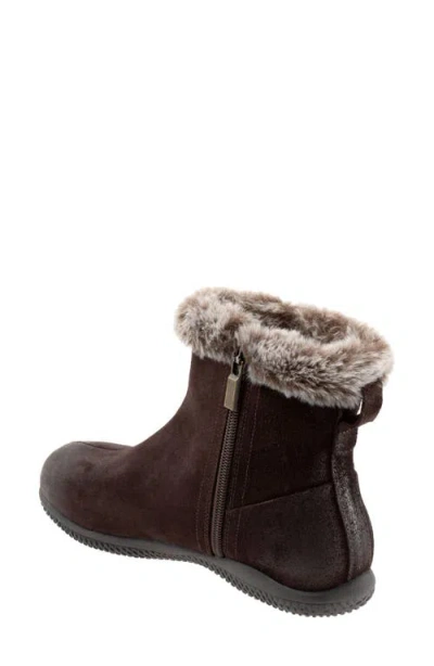 Softwalk Wide Width Helena Bootie In Brown