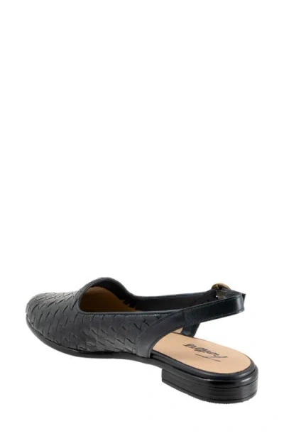 Trotters Lea Slingback Flat In Blue