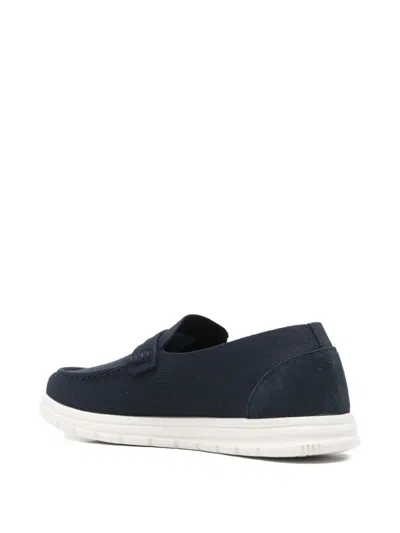 Docksteps Mesh-knit Loafers In Blue