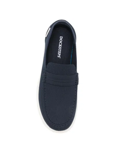 Docksteps Mesh-knit Loafers In Blue