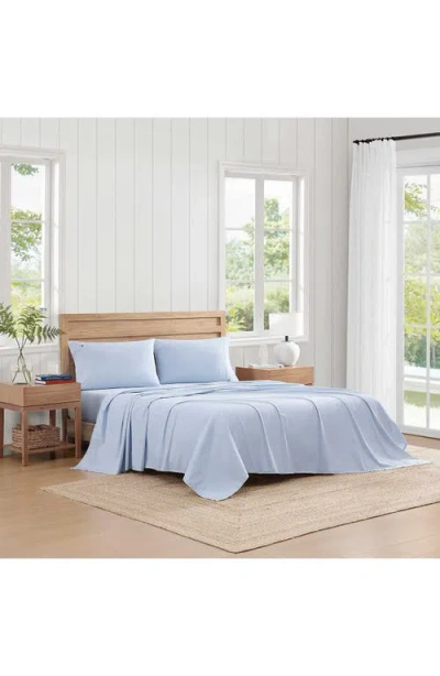 Tommy Hilfiger Cotton Percal Sheet Set In Blue