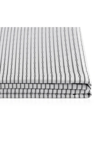 Tommy Hilfiger Monogram Stripe Cotton Percale Sheet Set In Blue