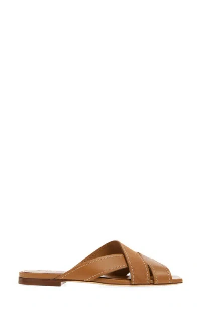 Tod's Women Brown Leather Sandals, 7.5/8.5 Luxury Sandals & Floaters For Women Darveys