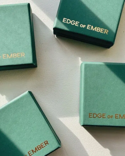 Edge Of Ember Solid Gold Initial Necklace In Gold