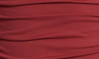 Open Edit Ruched Square Neck Tank In Brown