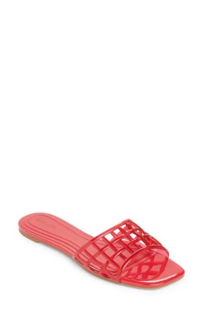 Open Edit Solis Jelly Slide Sandal In Red | ModeSens