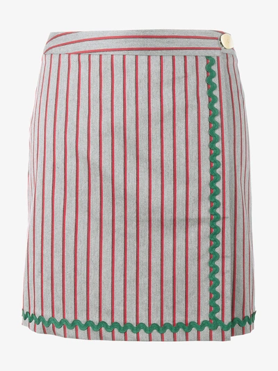 Jour/né Stripe Wrap Skirt