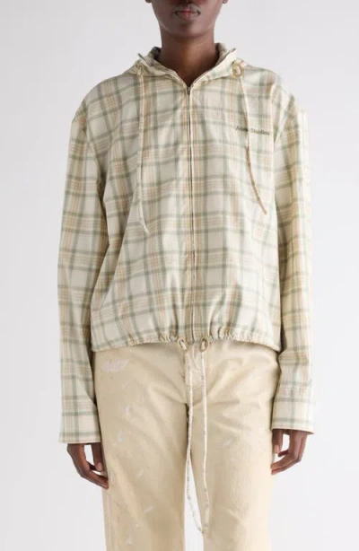 Acne Studios Ofass Summery Check Jacket In Multi