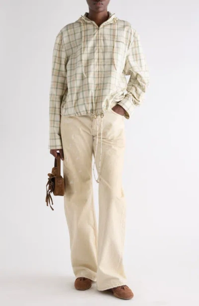 Acne Studios Ofass Summery Check Jacket In Multi