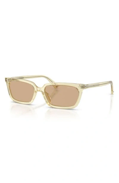 Jimmy Choo 55mm Rectangular Sunglasses In Yellow